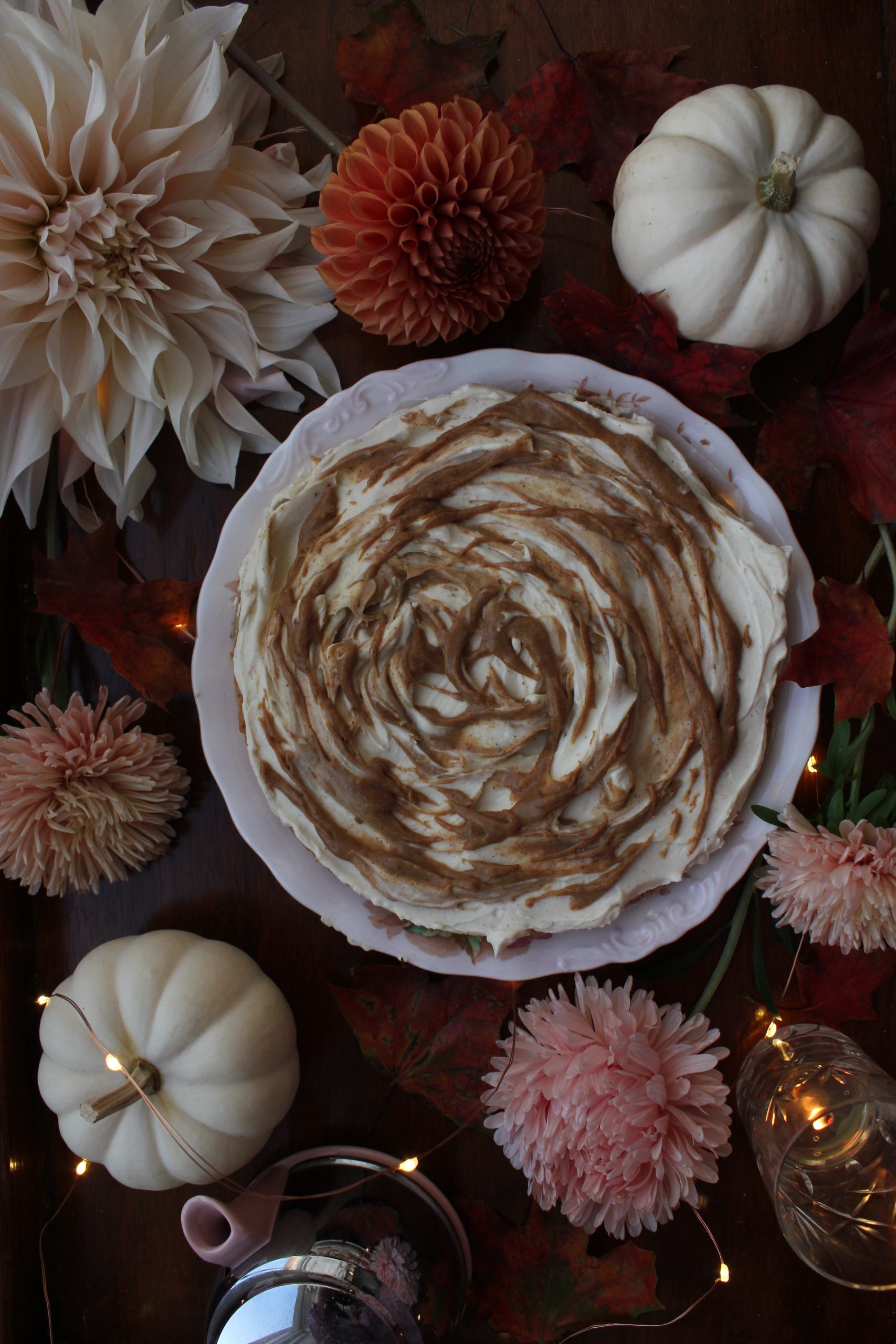 Hazelnut and Cinnamon Swirl Cheesecake