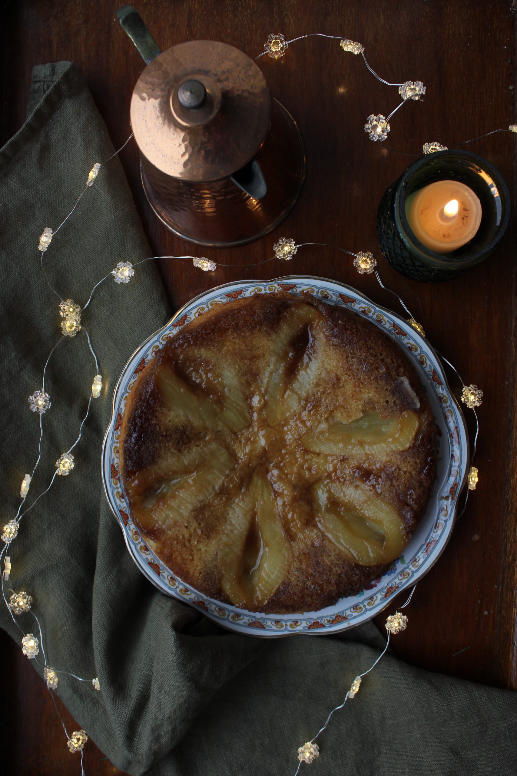 Pear and Ginger Upside-down Cake