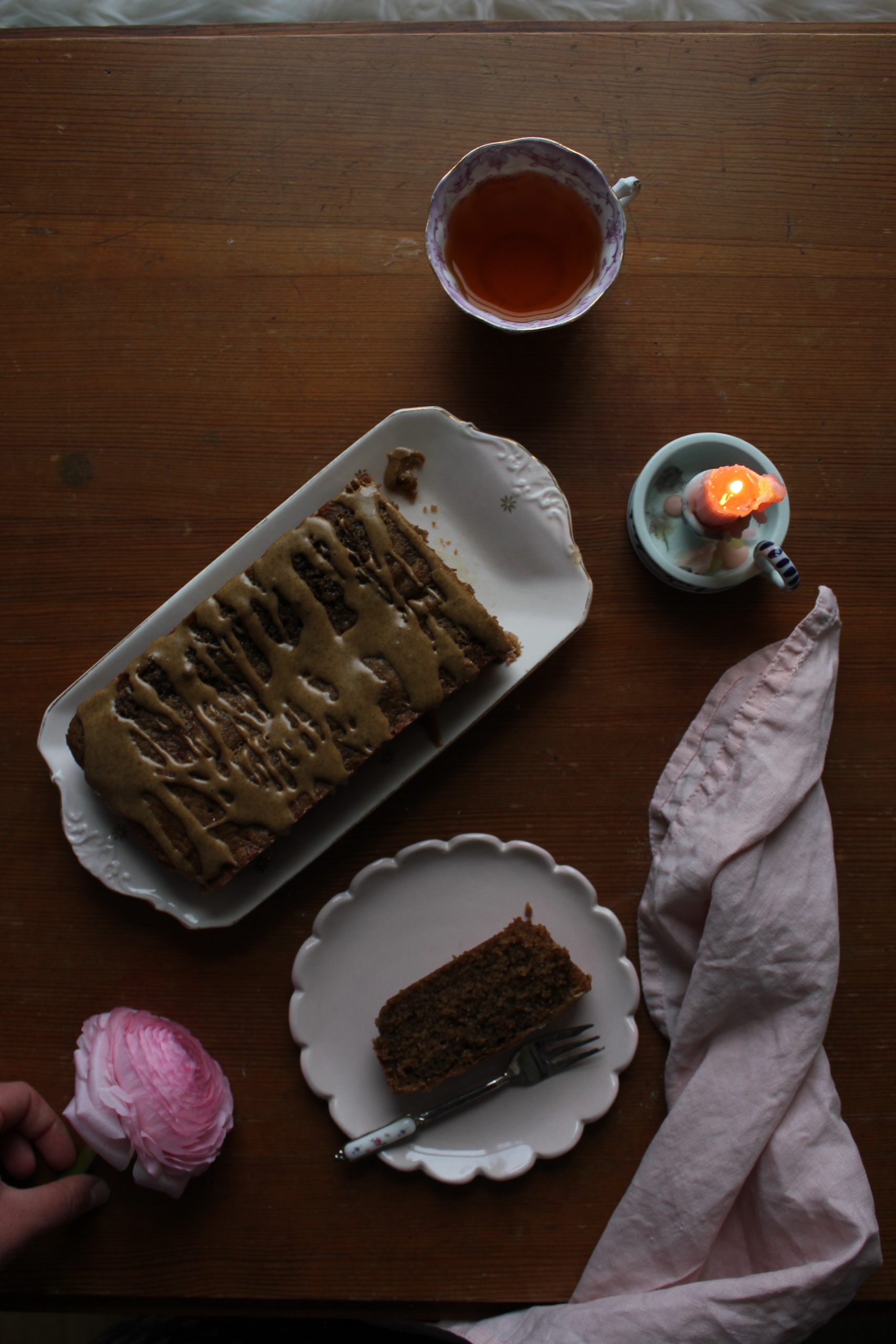 Coffee and cardamom cake