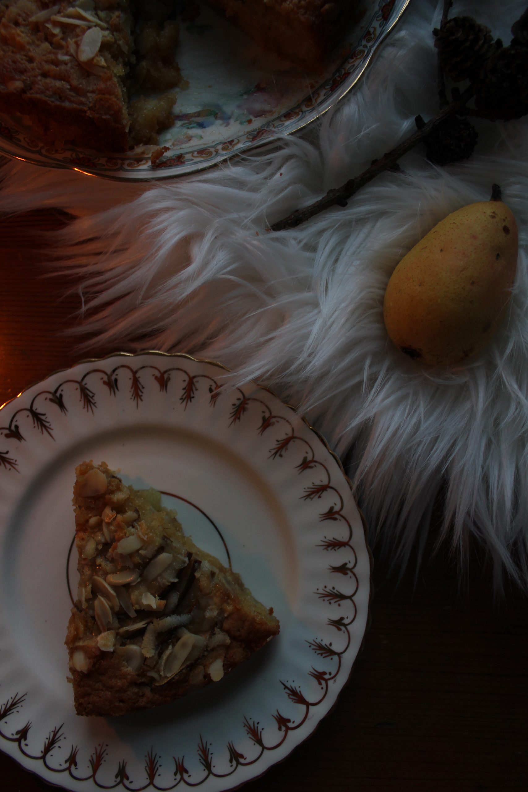 Pear and Marzipan Cake